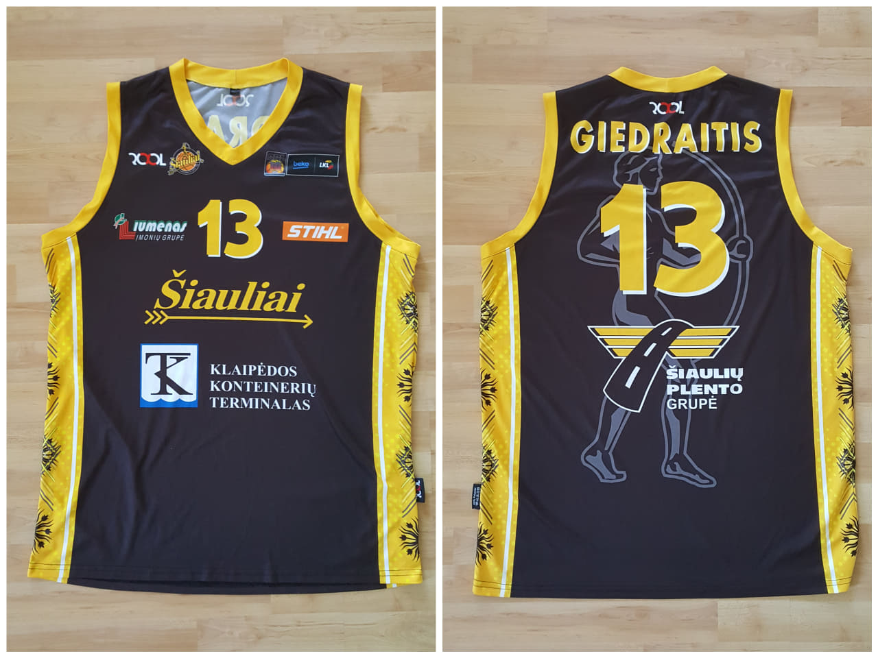 BC Šiauliai. Marškinėliai - Rokas Giedraitis (2014-15, LKL)